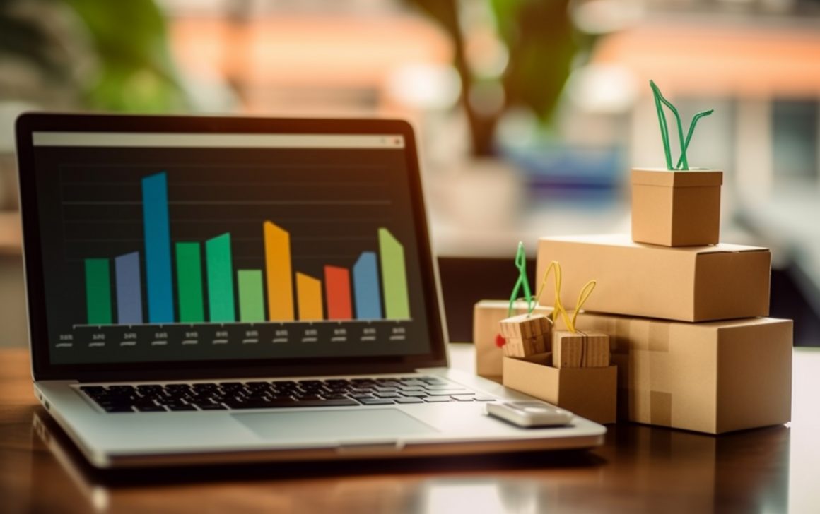 "shopping-bags-incart-credit-card-laptop-with-paper-boxes-table-"/